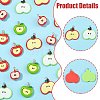32Pcs 5 Styles Opaque Resin Pendants RESI-FS0002-39-3