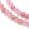 Natural Strawberry Quartz Beads Strands G-E411-09A-4mm-3