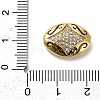 Brass Micro Pave Cubic Zirconia Beads KK-L229-025G-3