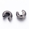 Brass Crimp Beads Covers X-KK-H290-NFB-NF-2