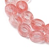 Cherry Quartz Glass Beads Strands G-M439-A09-01-3