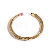 Pencil Design Alloy Enamel Cuff Bangles FS-WG7604E-01-1