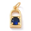 Real 18K Gold Plated Brass Micro Pave Cubic Zirconia Charms ZIRC-L100-080G-3