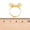 Brass Micro Pave Cubic Zirconia Cuff Open Rings KK-CBAD104-03G-4