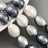 Electroplated Shell Pearl Beads Strands BSHE-H110-01-04-2