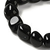 Natural Black Onyx(Dyed & Heated) Beads Strands G-NH0017-B06-02-4