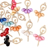 12Pcs 12 Colors Alloy Big Pendants FIND-FS0003-43-2