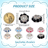 8Pcs 8 Colors Resin Beads RESI-FG0001-14-2