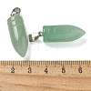 Natural Green Aventurine Pointed Pendants G-B127-18P-05-3