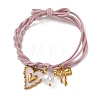 304 Stainless Steel Enamel & Resin Charms Bracelets BJEW-B170-01G-02-2