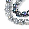 Anti-Tarnish Electroplate Glass Beads Strands GLAA-N064-6mm-M-2