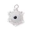 Beaded Star Eye Charms PALLOY-MZ00574-07-1