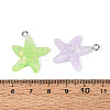 Transparent Resin Pendants RESI-N050-22P-3