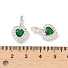 Brass Micro Pave Cubic Zirconia Pendants KK-Z139-05S-4