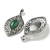 Natural Green Aventurine Pendants G-Q158-02F-2