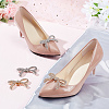 4Pcs 2 Colors Alloy Crystal Rhinestone Wedding Shoe Decorations FIND-CP0001-41A-4