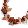 Unisex Chip Natural Carnelian/Red Agate Beaded Stretch Bracelets BJEW-S143-01-3