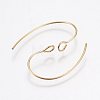 304 Stainless Steel Earring Hooks STAS-F148-05G-02-2