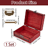 Flower Embossed Vintage Wood Jewelry Treasure Chest CON-WH20002-18-2