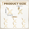 8Pcs Brass Charms KK-LP0001-85X-2
