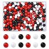 300Pcs 3 Colors Opaque Acrylic Beads MACR-YW0003-13D-1