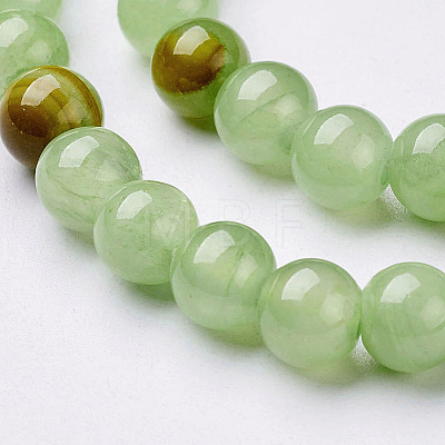 Natural Flower Jade Beads X-GSR6mmC193-1