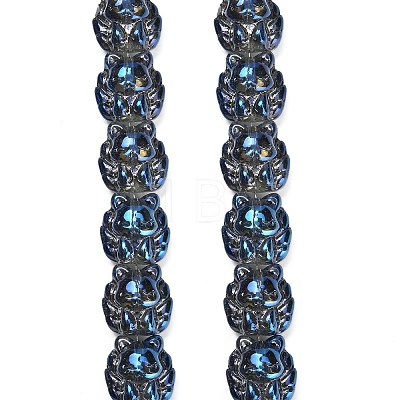 Electroplate Glass Bead Strands EGLA-H110-01HR-02-1