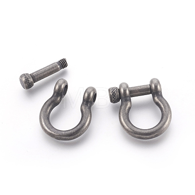 304 Stainless Steel Screw D-Ring Anchor Shackle Clasps STAS-E446-28A-AS-1