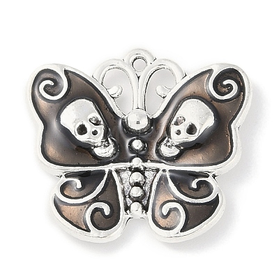 Halloween Rack Plating Alloy Enamel Pendants PALLOY-F018-27AS-01-1