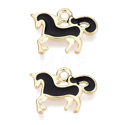 Alloy Enamel Pendants ENAM-N069-12KCG-02-1