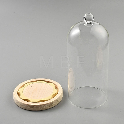 Glass Dome Cover AJEW-WH0348-293B-1