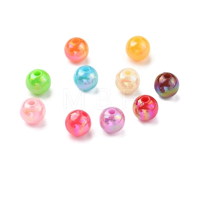 Opaque Acrylic Beads X-PL424-1