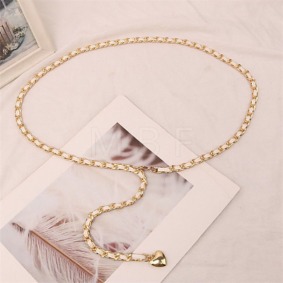 Alloy PU Leather Braided Waist Chains for Woman WGB955C-04-1