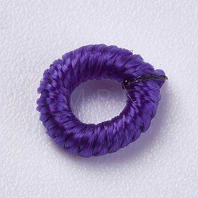 Polyester Cord Beads WOVE-K001-B15-1