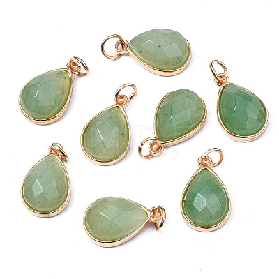 Natural Green Aventurine Pendants G-S359-364C-1