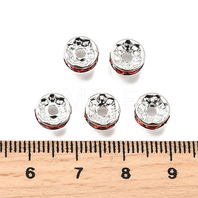 Brass Grade A Rhinestone Spacer Beads RB-A014-Z8mm-21S-1