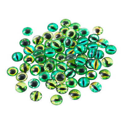 70Pcs 2 Styles Glass Cabochons GLAA-TADJ0001-18B-1