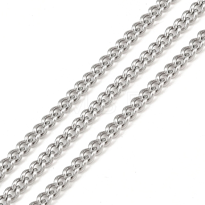 Tarnish Resistant 304 Stainless Steel Curb Chains CHS-R008-05-50m-1