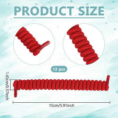Polyester with Latex Silk Replacement Visor Curl Cord DIY-WH0888-579B-1