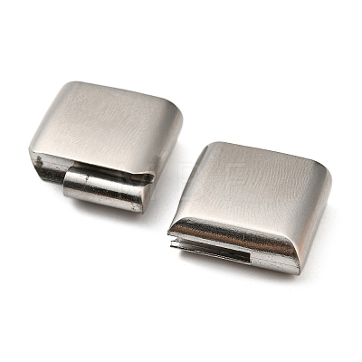 Matte 304 Stainless Steel Magnetic Clasps STAS-K007-34-1