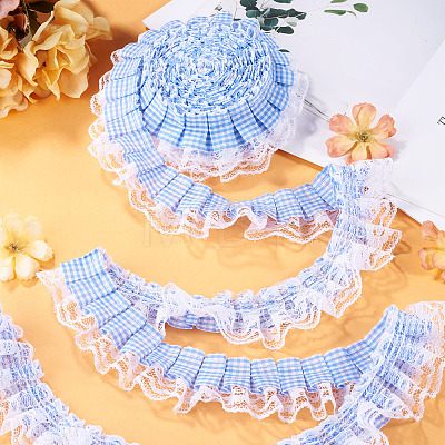 12.5 Yards Polyester Pleated Ribbon OCOR-TA0003-84D-1