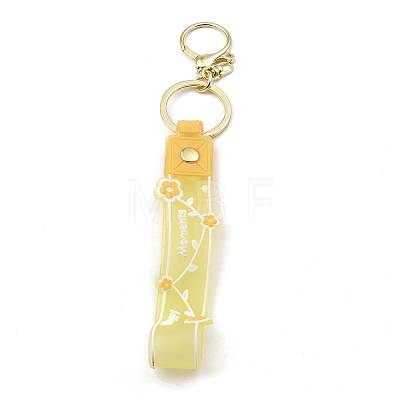 Flower PVC Rope Keychains KEYC-B015-01LG-05-1