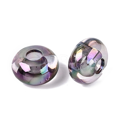 Transparent Acrylic European Beads OACR-E033-20A-1