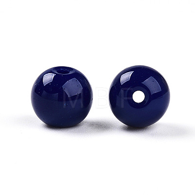 Opaque Solid Color Glass Beads X1-GLAA-N007-8mm-A04-1
