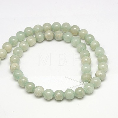 Natural Yellow Jade Beads Strands G-G598-6mm-YXS-07-1