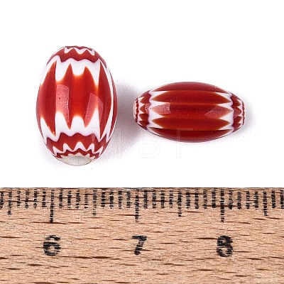 Handmade Millefiori Glass Barrel Beads LA-N002-04A-1