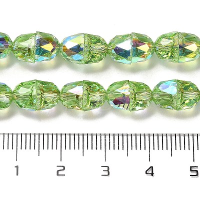Electroplate Glass Beads Strands EGLA-D030-04F-1