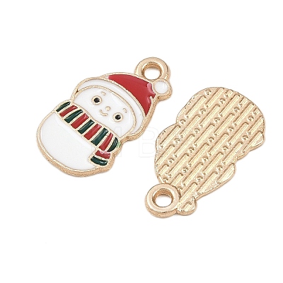 Christmas Alloy Enamel Pendants FIND-I067-02KCG-05-1