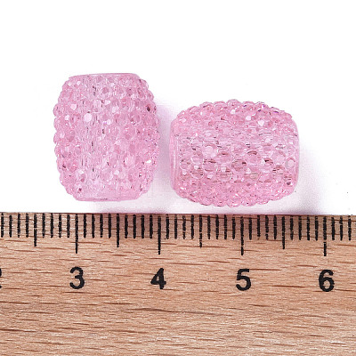 Transparent Resin European Jelly Colored Beads RESI-B025-01A-03-1