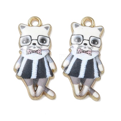 Printed Alloy Pendants ENAM-K076-36G-07-1